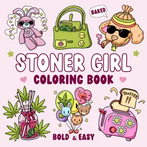Halloween Fall Gift Stoner Moments: Stoner Girl Coloring Book Featuring Cute and Cozy Daily Activities, Whimsical Drawings for Relaxation and Stress Relief