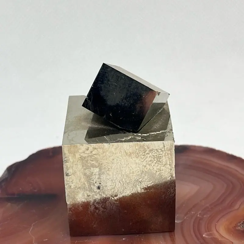 Gold Pyrite Cubes Natural Mineral Specimen for Collectors and Decor Bold Cubic Geometry Brilliant Metallic Gold Shine Raw Uncoated Crystal