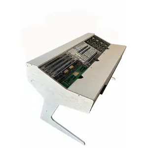 Hybrid 3 Bay Music Recording Daw Desk - 24 Rack Unit Storage, 88 Key Keyboard Ready, 60" Surface Space, Compact Design, Ergonomic & Durable