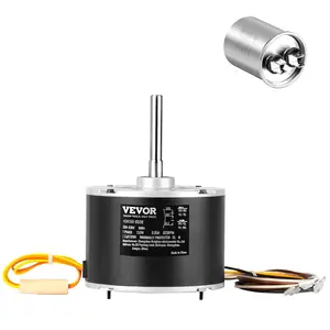 TikTokShopBlackFridayVEVOR OEM Upgraded Condenser Fan Motor, 1/5HP, 825RPM, Replacement for ac GE Genteq Carrier Bryant Payne Dayton, 5KCP39GFS166S, 3S003, Reversible Rotating + Capacitor
