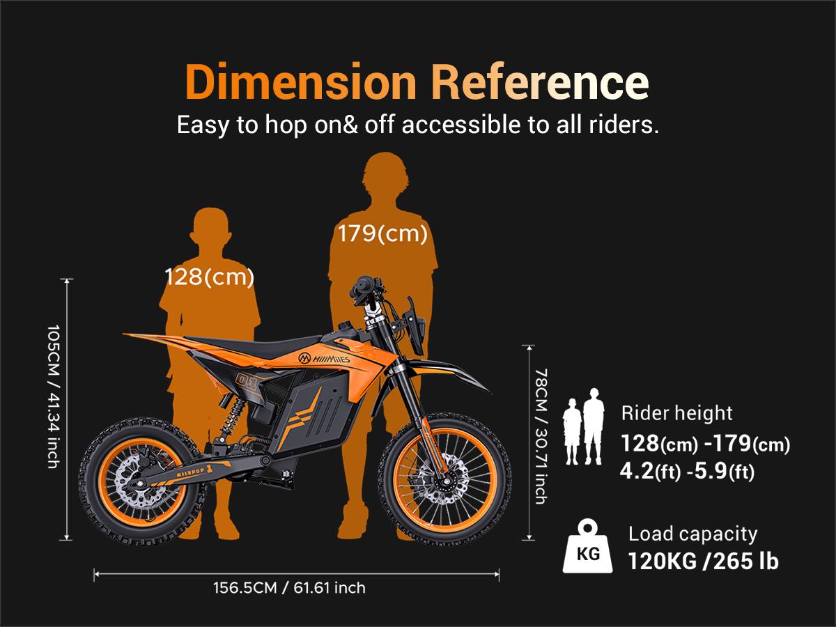 HillMiles MilePop 1 Electric Bicycle — (3000W Peak) Power, equipped with a 48V 25Ah battery, offering a range of 35–45 miles; features hydraulic brakes, a full suspension system, and Bluetooth music functionality; an off-road electric bicycle.