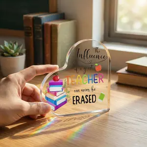 Influence Can Never Be Erased" ️Meaningful Teacher Keepsake & Desk Ornament Gift Signs