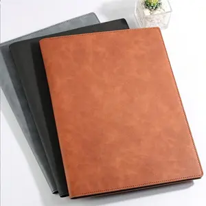 A4 Multifunctional Folder with Manager Clip, Leather Organizer for Sales and Contracts, Document Holder for Business Professionals, Office Supplies