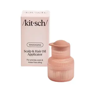 Kitsch Scalp & Hair Oil Applicator, Head Massager Scalp, Root Comb Applicator Bottle for Haircare - For precise, even and mess-free oiling - Terracotta