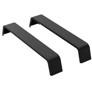 2 Pack Tandem Axle Trailer Fenders Fit 13-15" Tires, 72-7/8"x10-1/4"x13" Detachable Double Axle Fenders, Diamond Tread Plate Split Design for Car Hauler Cargo Trailers