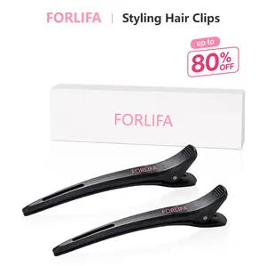 Professional Hair Clips for Styling Sectioning, Non Slip No-Trace Duck Billed Hair Clips with Silicone Band, Salon and Home Hair Cutting Clips for Hairdresser,Summervibes