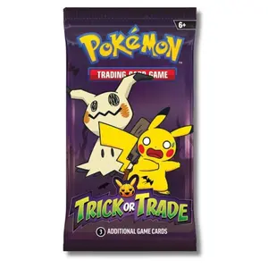 Pokémon 2023 Trick or Trade Booster Pack - 3 Halloween-Themed Game Cards with Exclusive Stamp for TCG Collectors & Fans