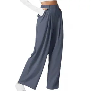 European And American Style, Women'S Pants, High-Waisted, Wide-Leg Pants, Casual Loose-Fitting Trousers
