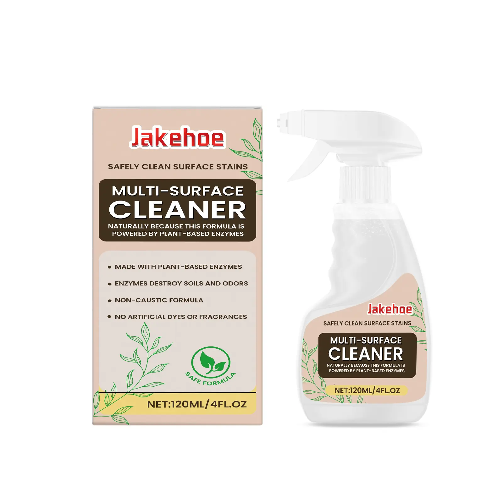 Multi surface cleaner for kitchen range hood, sink, countertop, stain removal, oil stains, multi effect cleaner