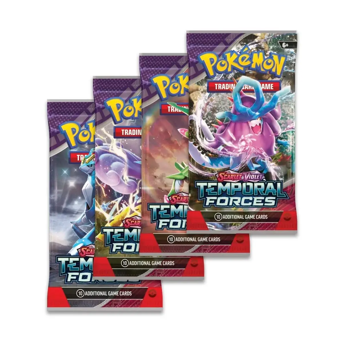 Pokemon TCG Temporal Forces 4 Pack Bundle