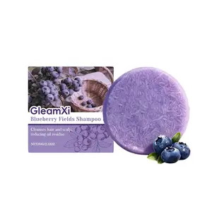 Blueberry Shampoo Bar, Scalp Nourishing & Gentle Cleanse, Boosts Shine & Softness, Daily Hair Care Bar for Smooth & Glossy Hair
