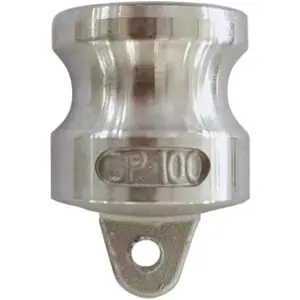 2 pcs Aluminum cam lock fittings (1" Part DP) cam groove hose fitting camlock fittings Dust Plug camlock fitting (1'')