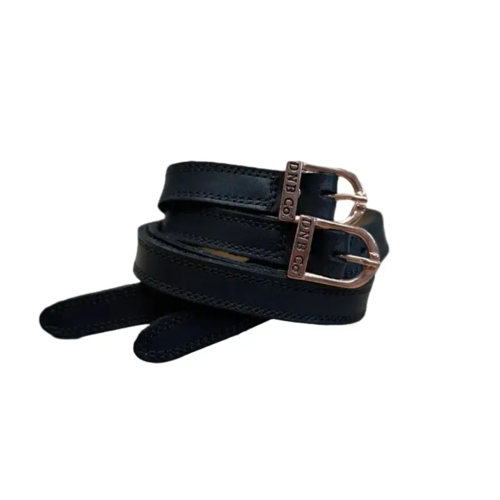 DeNiro Spur Straps Rose Gold Buckle - Black WRAT