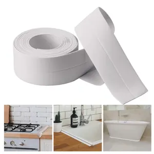 Bath & Kitchen Caulk Tape Sealant Strip,PVC Self Adhesive Tub and Wall Sealing Tape Caulk Sealer,Caulk Strip,sealant Tape,Shower Tile Sealer Adhesive sealant.