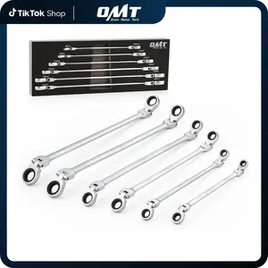 Orion Motor Tech 6-Piece Ratcheting Wrench Set, Metric 8mm - 19mm Extra Long Gear Multi-Purpose Ratchet Wrench Extra Long Ratchet Wrench Set with 72 Tooth Gear & Double Box End, 8mm 9mm 10mm 11mm 12mm 13mm 14mm 15mm 16mm 17mm 18mm 19mm #TikTokShopStockUp