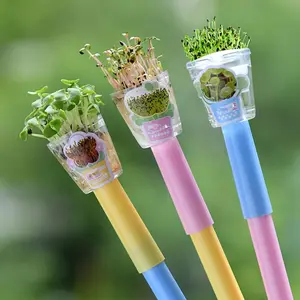 Creative Planting Pen (no Seeds), Prosperity Flower Neutral Pen, Full Needle Tube, Random Style, Office Signing, Mother's Day Gift