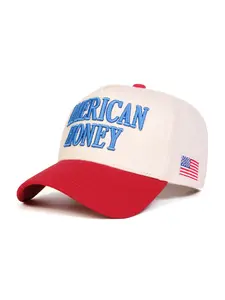 Unisex American Honey Letter Embroidered Baseball Cap, Adjustable Travel Ready Outdoor Sun Protection Hat, Casual Fitted Design for All Seasons