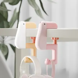 Cute Duck Design Backpack Hook, Desk Hanging Bag Holder, Multifunctional Hook for Home Office, Home Storage Organizer