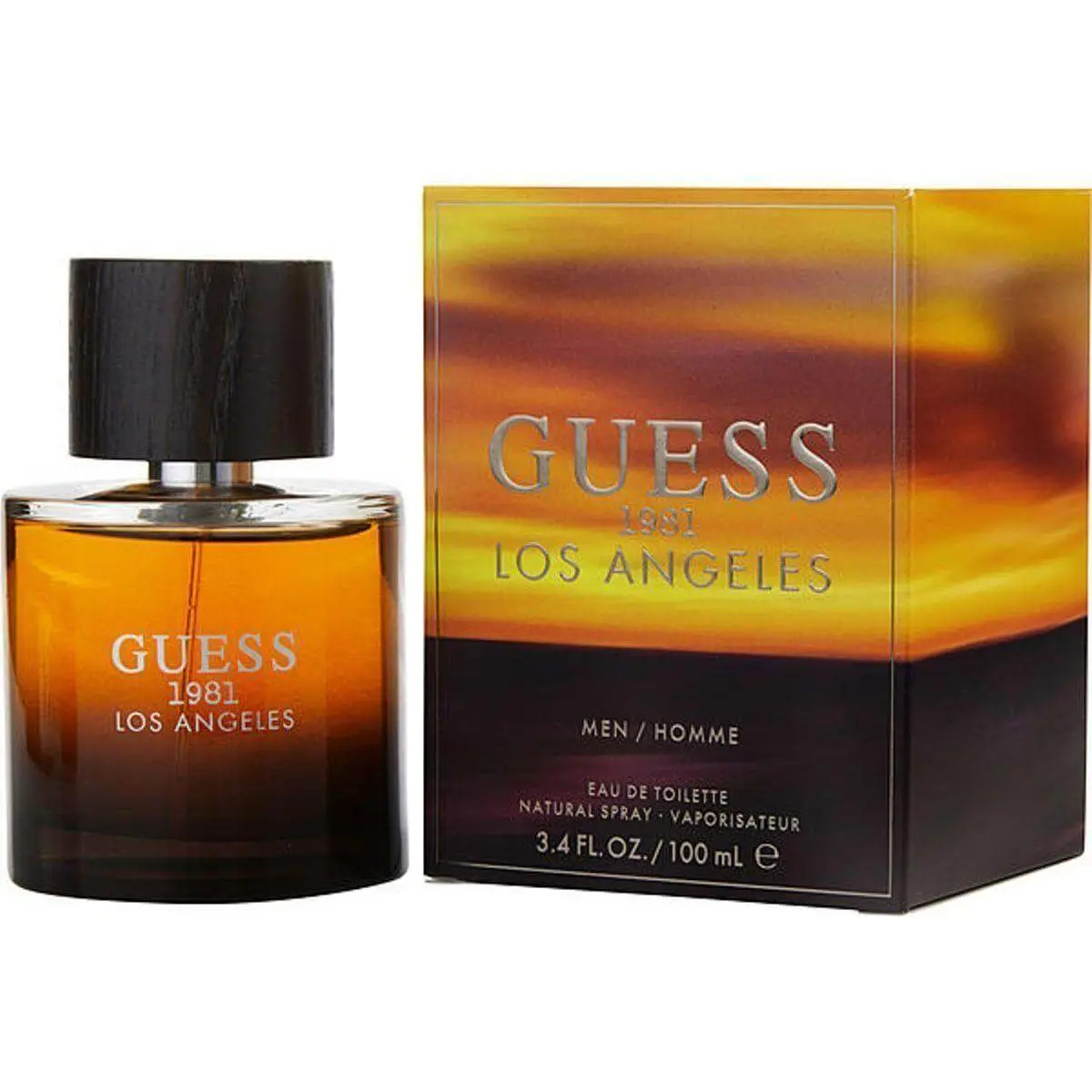 GUESS 1981 Los Angeles Men's Oriental Blend EDT Fragrance - Plum Base, 3.4 fl oz, New in Box, Minty Masculine Boxed Packaged Fragrances Perfumes Cologne, Minty Men's Fragrance