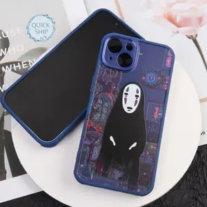 Anime No Face iPhone Case, iPhone 14 13 Mini Pro Max Case, iPhone 14plus Cover, Silicone Phone Case, Spirited Away, Birthday Gift Accessories Protection, Valentine's Day Gifts
