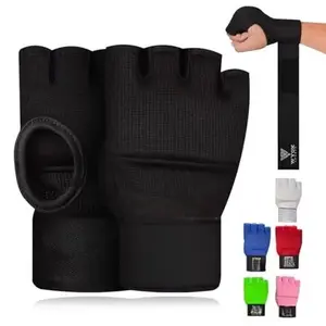 Gel Hand Wraps for Boxing Gloves, Quick 80cm Wrist Wraps, Padded Knuckle Protection Boxing for Men, Women, Youth, Muay Thai, Kickboxing