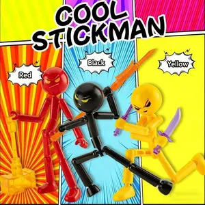 Transformable Stick Figure Doll, Flexible Joint Battle Robot, DIY Armor Toy, Creative Gift for Friends, Birthday Return Present, Party Supplies