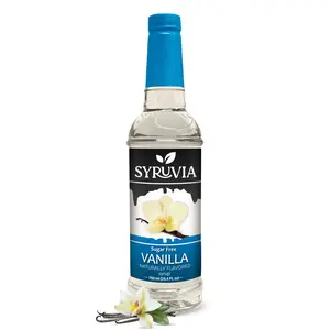 Syruvia Sugar-Free Vanilla Coffee Syrup, 25.4 fl oz – Premium 0-Calorie Flavoring, Kosher & Gluten-Free. Great for Drinks, Sodas, Shakes & Desserts