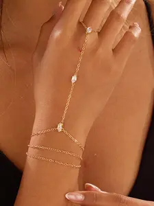 Women's Elegant Copper Chain Bracelet, Plain Design Jewelry Accessory, Perfect Gift for All Occasions, Daily Wear & Party Accessories, Fashion Jewelry, Trendy Jewellery Accessories, Fashion Bracelets