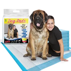 Tolobeve Dog Training Pads, XXL, 30 in x 36 in, 100 Count Disposable Dog Puppy Pee Pads
