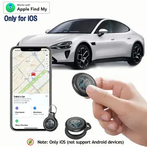 [Free shipping] Tukio GPS Tracker(iOS Only) for Cars & Pets - Mini Clear Design, Weatherproof Case, Anti-Lost Device, Works with Apple Find My iOS Only, IP67 Waterproof, Replaceable Battery Protection