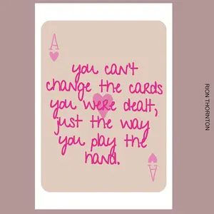 Ace Card Print Trendy Wall Art Prints Pink Wall Art Digital Prints Bar Cart Decor Wall Prints Retro Girly Bedroom Printable Art Cute Posters Ornaments Decoration