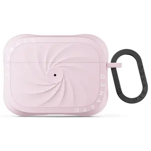 ORNARTO Vortuxe for AirPods Pro 2 Case - 2X MIL-STD Drop Protection, Liquid Silicone Shockproof Cover with Carabiner, Sleek Aesthetic Case for AirPods Pro 2nd / 1st Generation