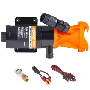 VEVOR RV Portable Macerator Pump, 12V, 12GMP Quick Release RV Waste Pump, RV Sewage Sewer Pump with Detachable Quick Connection Valve Metal Hose Clamp Power Cord, for RV Boat Marine Motorhome CamperVEVOR Super Brand Day