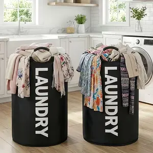 Clothes Storage Savior! 2-Pack Large Capacity Laundry Basket ❄️🧥