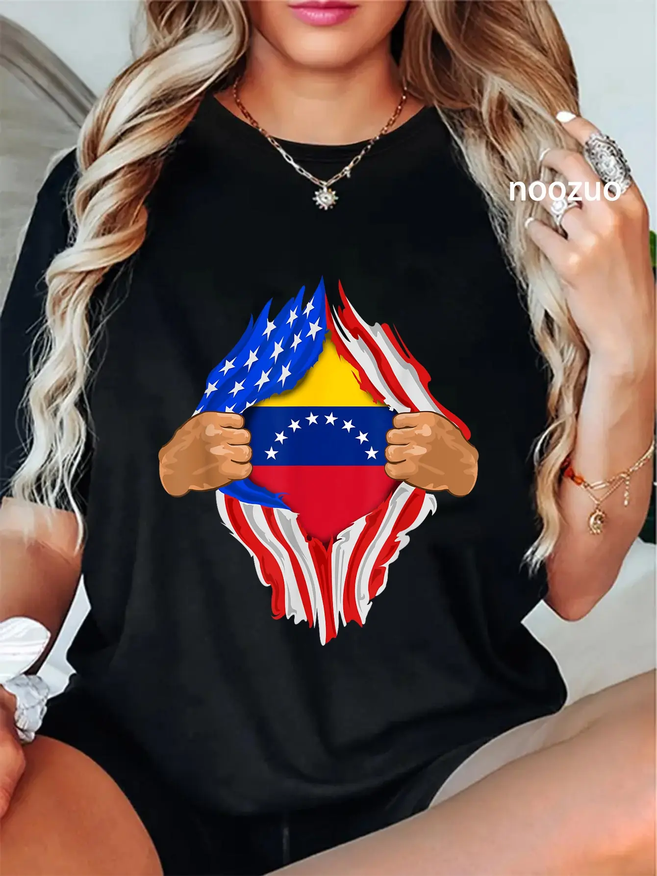 100% Cotton Venezuelan Blood Inside Me T-Shirt | Venezuela Flag Gift T-Shirt