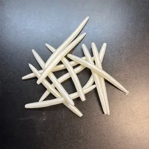 White 5 inch Wacky Worm for Fishing Lures and Bait