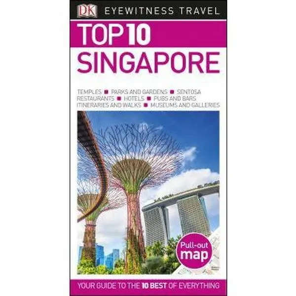 USED Book - DK Eyewitness Top 10 Singapore by Dk Eyewitness (Paperback) - english
