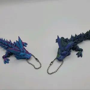 Crystal Dragon Tadling - Articulated Keychain - Articulated Figure