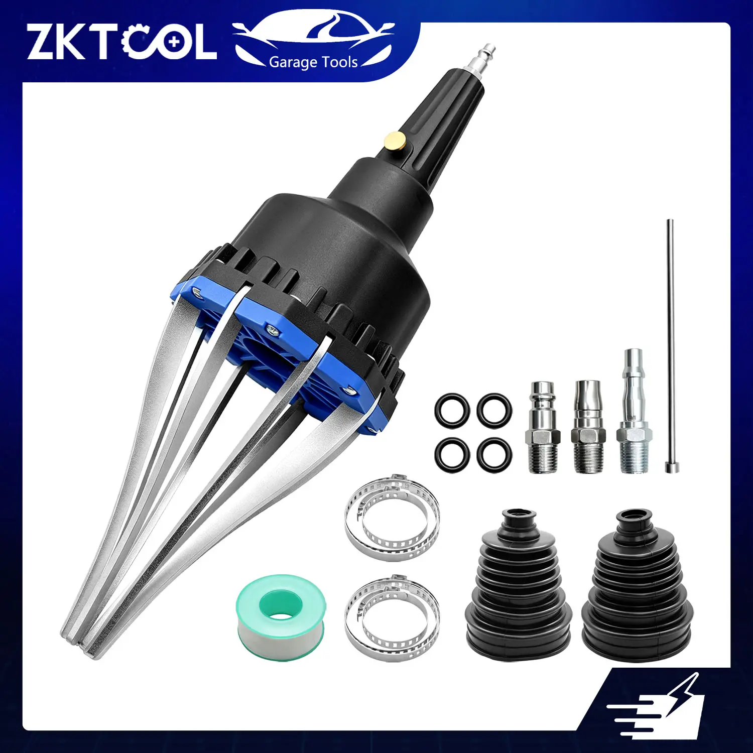 ZKTOOL Pneumatic Constant Velocity Universal Joint Dust Cover Expander, Automotive CV Joint Boot Installation Tool, Auto Repair Supplies for Cars