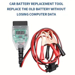 Car Battery Replacement Tool - Keeps Original Vehicle Data, Continuous Power Supply for Onboard Computers, OBD Compatible, Vehicle Data Saving, Continuous Power