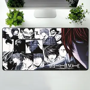 Light & L Collage Desk Mat, Death Note Inspired Mouse Pad