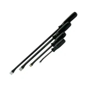 K Tool International KTI-19240 Bent End Pry Bar Set with Screw Driver Handles, 4 Piece, 4-Pieces, Heavy Duty Tool