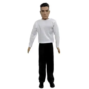 New 12-Inch 22-Joint Articulated Doll with Clothes, Pants, Boots, Collectible Figure Storage, Unisex Design, No Battery Required