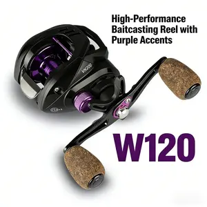 VN Series Aluminum Baitcasting Reel - Lightweight Ambidextrous Design, 6.5:1 Gear Ratio & 18LB Max Drag for Versatile Fresh & Saltwater Fishing bait  caster