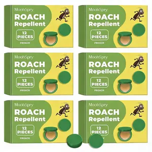 MoonSpry Roach Killer Gel Bait Pro-Grade Exterminator Indoor Outdoor Kitchen Home Dorm Effective Repellent Treatment 48 Count Trap Pest Killer