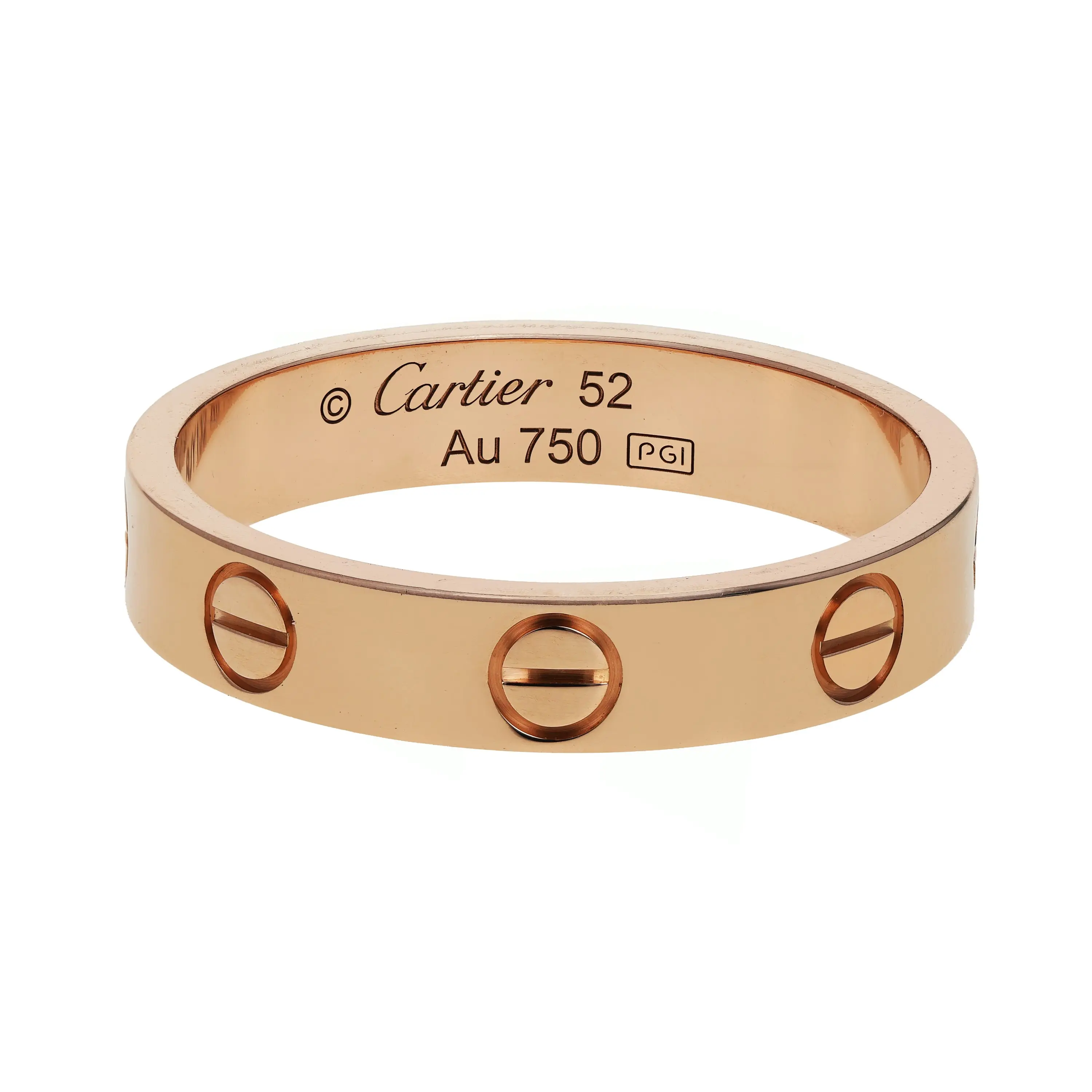 Pre-owned Cartier Love Ring Size 52
