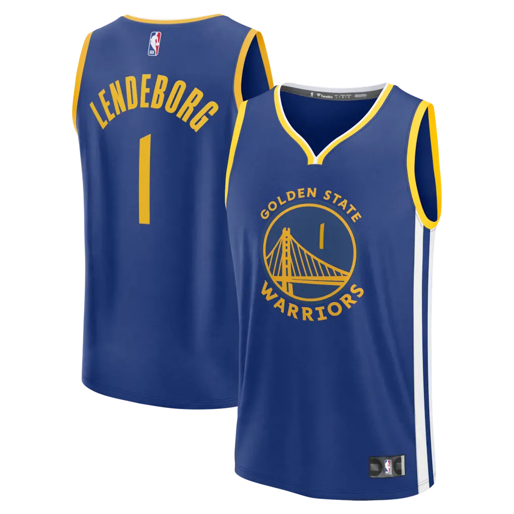 2026 Trendy Royal Blue Yellow Basketball Jersey Unisex Breathable Mesh Sports Tank Top Lendeborg #1 Jersey