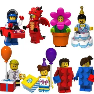 1pc Cartoon Building Block Figure Keychain Pendant, Ideal Gift for Kids, Fun and Creative Toy Accessory, Perfect Present for Children