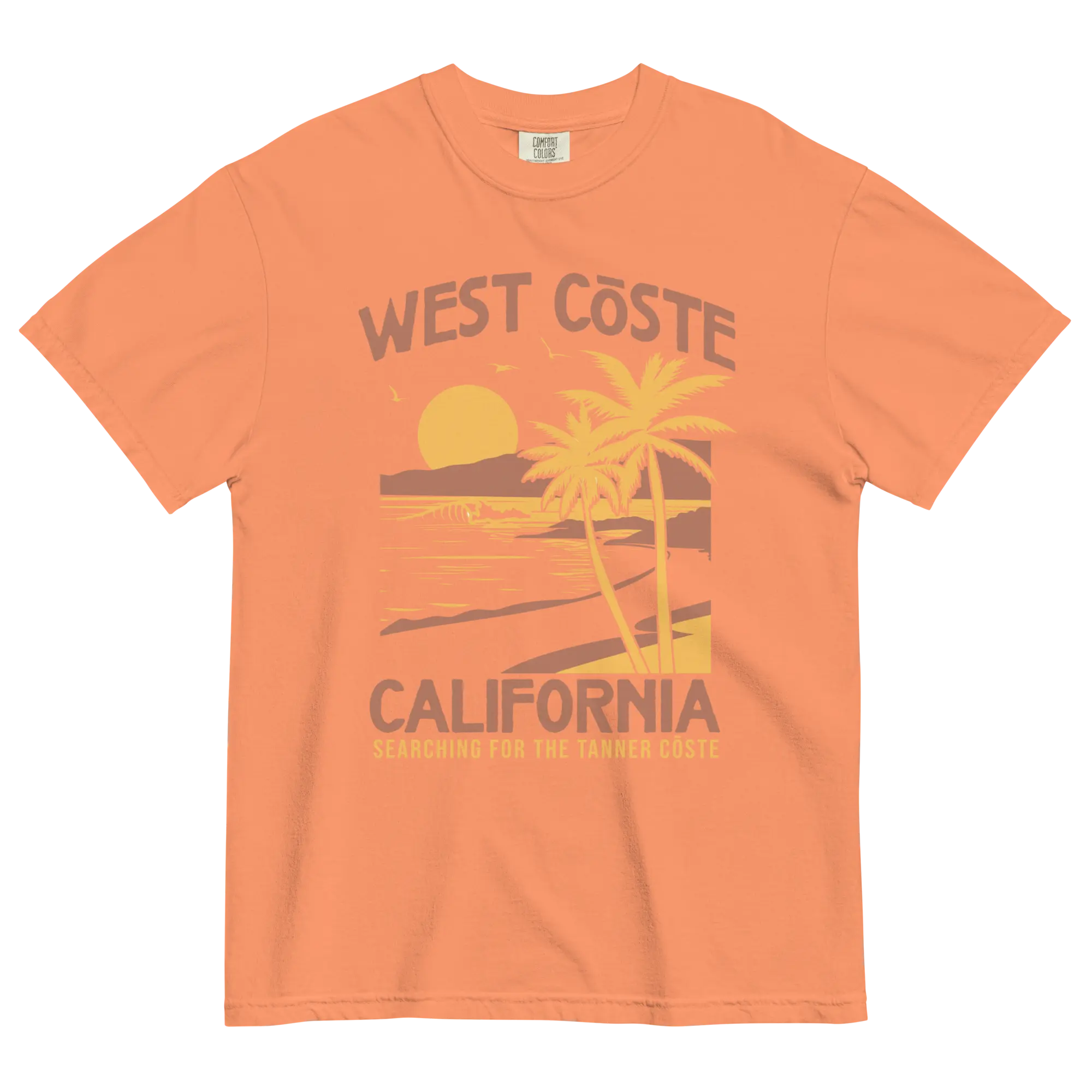 California West Cōste | Terracotta | Women's Garment-dyed T-shirt