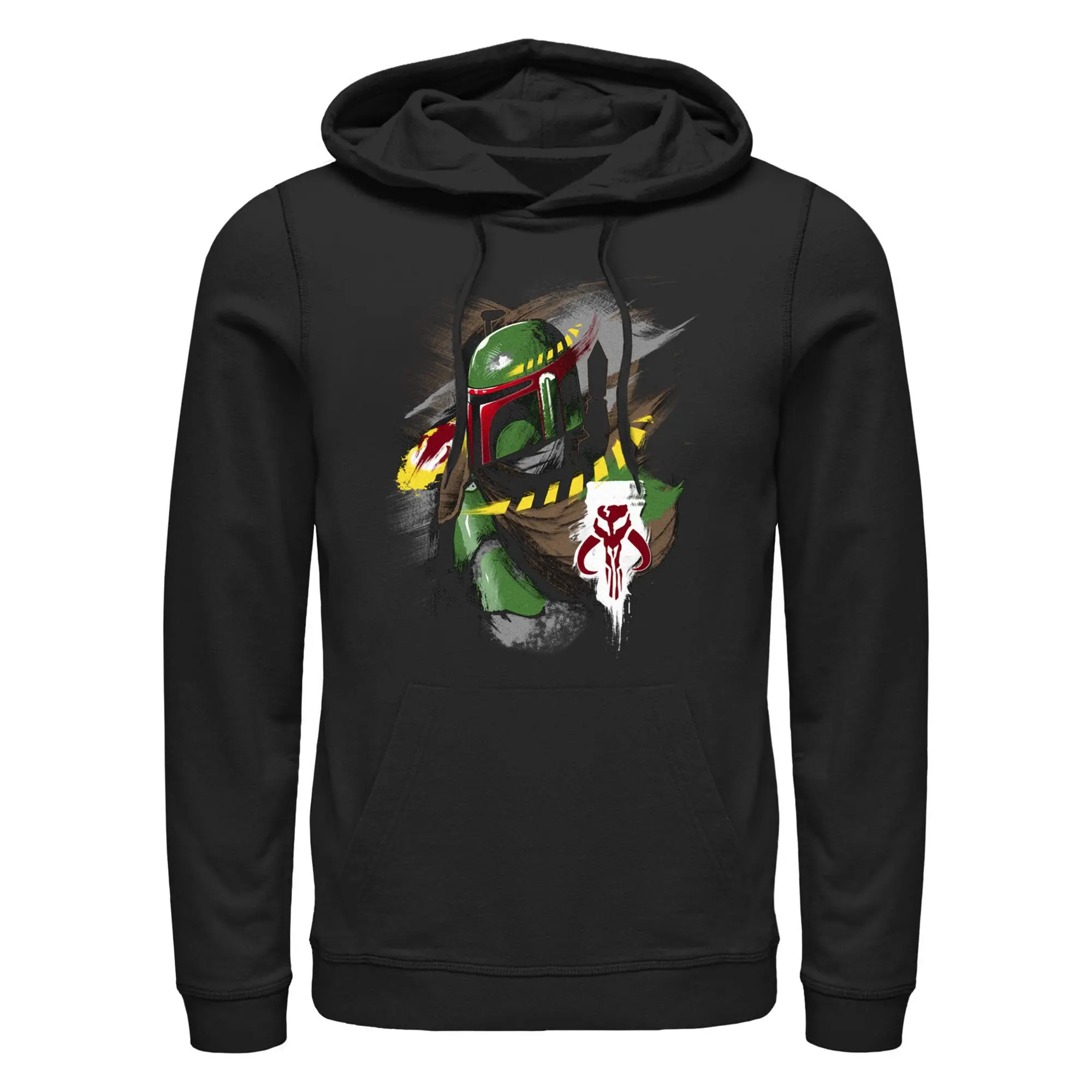Men's Stylish Star Wars: A New Hope Boba Fett Graphic Pull-Over Hoodie, Menswear Top Sweatshirt